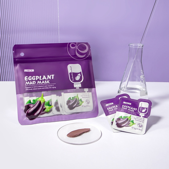 مود ماسک کرمی بادمجان