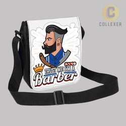 کیف دوشی طرح آرایشگر مردانه (Barber) کد 02