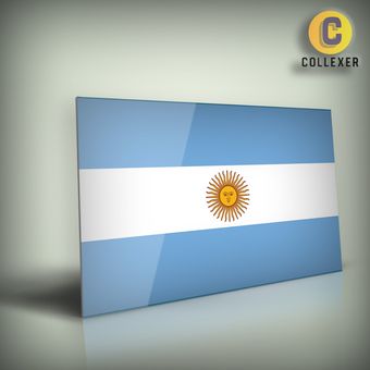 تابلو شاسی طرح طرح پرچم کشور آرژانتین (Argentina) در سایزبندی متنوع