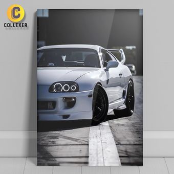متال پوستر طرح ماشین تویوتا سوپرا (Toyota Supra) - کد 02