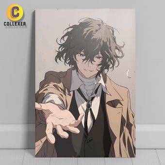 متال پوستر انیمه سگ های ولگرد بانگو طرح دازای اوسامو (Osamu Dazai) Bungo Stray Dogs - کد 02