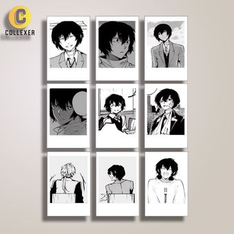 استیکر پک 9 تکه انیمه سگ های ولگرد بانگو طرح دازای اوسامو (Osamu Dazai) Bungo Stray Dogs - کد 02