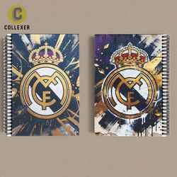 دفتر طرح تیم رئال مادرید (Real Madrid) کد 02 (دو رو چاپ )