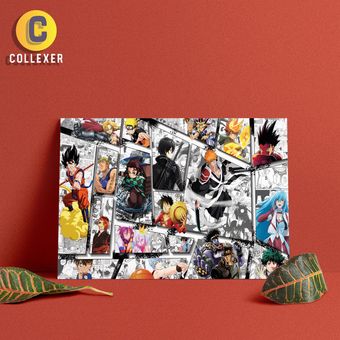 تابلو شاسی شخصیت های محبوب انیمه ای در سایزبندی متنوع - کد 02