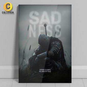 متال پوستر طرح شوالیه غمگین (Knight) - کد 02