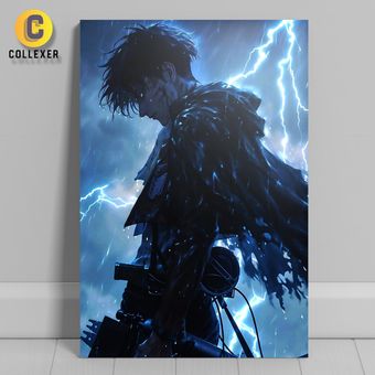 متال پوستر انیمه اتک آن تایتان طرح لیوای آکرمن (Levi Ackerman) Attack On Titan - کد 02