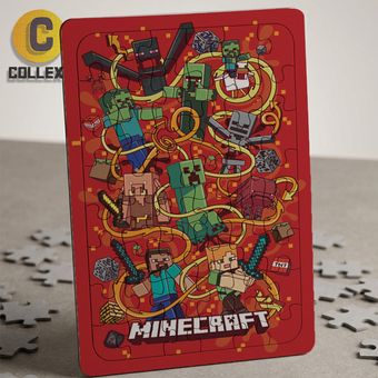 پازل چوبی بازی ماینکرافت (Minecraft) - کد 02