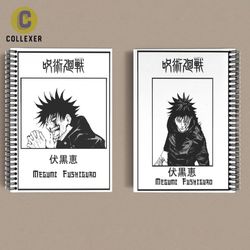 دفتر انیمه جوجوتسو کایسن طرح مگومی فووشیگورو (Megumi Fushiguro) Jujutsu Kaise کد 01 (دو رو چاپ )