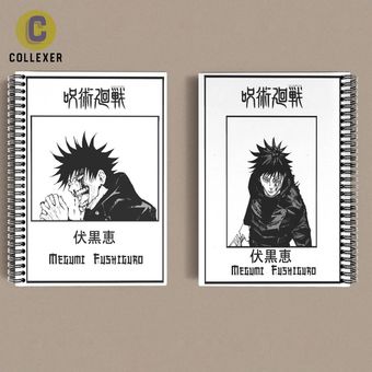 دفتر انیمه جوجوتسو کایسن طرح مگومی فووشیگورو (Megumi Fushiguro) Jujutsu Kaise کد 01 (دو رو چاپ )