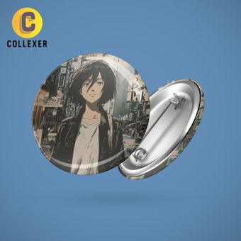 پیکسل انیمه اتک آن تایتان طرح میکاسا آکرمن (Mikasa Ackerman) Attack On Titan سنجاقی و مگنتی - کد 02