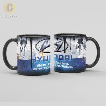 ماگ هیوندای (Hyundai) کد 01 (معمولی ، مشکی ، حرارتی)