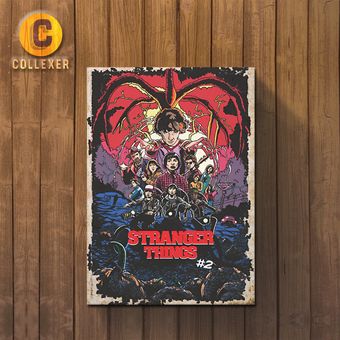 تابلو شاسی سریال چیزهای عجیب استرینجر تینگز (Stranger Things) در سایزبندی متنوع - کد 02