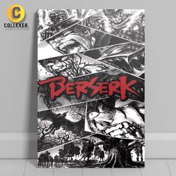 متال پوستر انیمه برزرک طرح گاتس (Guts) Berserk - کد 02