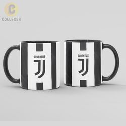 ماگ طرح تیم یوونتوس (Juventus) کد 02 (سفید ، مشکی ، حرارتی)