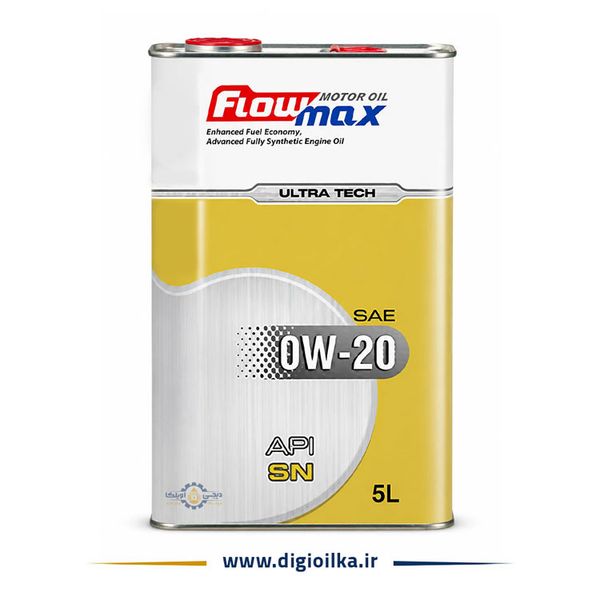 روغن موتور فلومکس مدل اولترا تک 0W20 حجم 5 لیتر