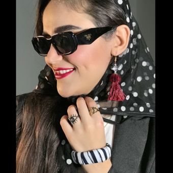 انگشتر استیل نقره ای وارداتی کیارا رنگ ثابت