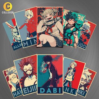 پوستر پک 10 عددی انیمه آکادمی قهرمان من (My Hero Academia) - کد 02
