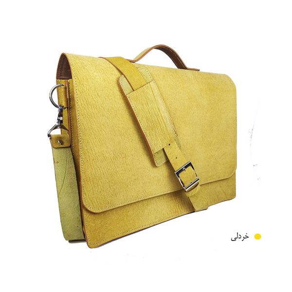 کیف اداری چرم طبیعی طرح هورس کد E-102