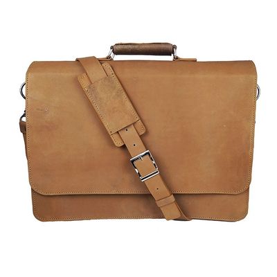 کیف اداری چرم طبیعی طرح هورس  با کد E-102