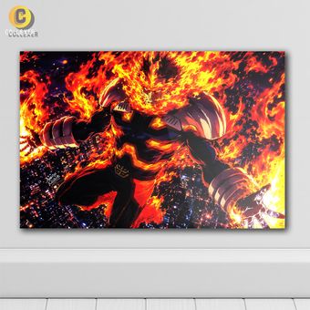 متال پوستر انیمه آکادمی قهرمان من طرح شوتو تودوروکی (Shoto Todoroki) My Hero Academia - کد 02