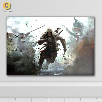 متال پوستر گیمینگ بازی اساسینز کرید 3 (Assassins Creed III) - کد 02