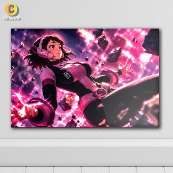 متال پوستر انیمه آکادمی قهرمان من طرح اوچاکو اوراراکا (Ochaco Uraraka) My Hero Academia - کد 02