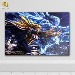 متال پوستر انیمه آکادمی قهرمان من طرح استار اند استرایپ (Star and Stripe) My Hero Academia - کد 01