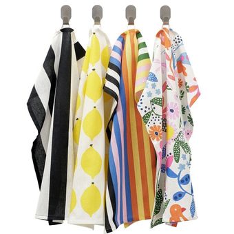 دستمال اشپزخانه ایکیا مدل  color RINNIG بسته 4 عددی