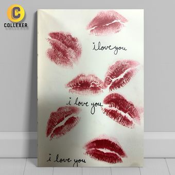 متال پوستر عاشقانه طرح دوستت دارم (I Love You) - کد 03