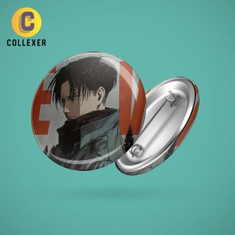 پیکسل انیمه اتک آن تایتان طرح لیوای آکرمن (Levi Ackerman) Attack On Titan سنجاقی و مگنتی - کد 03