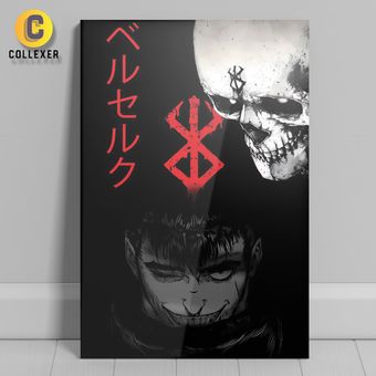 متال پوستر انیمه برزرک طرح گاتس (Guts) Berserk - کد 03
