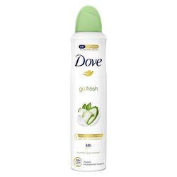اسپری ضد تعریق با رایحه خیار و چای سبز داو مدل مدل go fresh حجم 250 میل