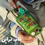 قاب کریسمسی آینه ای سبز همراه با آویز