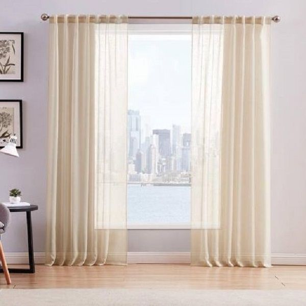 پرده تیکو دکو مدل حریر کلاسیک شش چین سایز 225x270 سانتیمتر