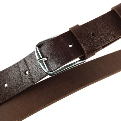 کمربند مردانه چرم طبیعی تک لایه گاومیش KB35M