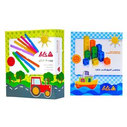 بازی آموزشی کارا مدل چوب خط و چینه  بسته12 عددی