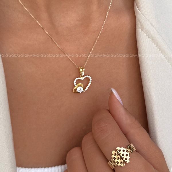 گردنبند و انگشتر طرح رولکس