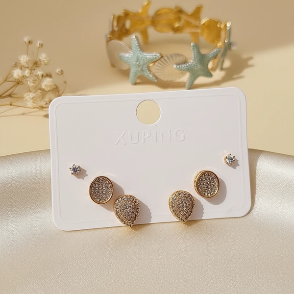 گوشواره فول نگین ژوپینگ