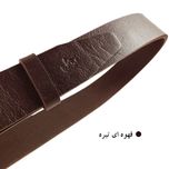 کمربند مردانه چرم طبیعی تک لایه گاومیش کد KB35M
