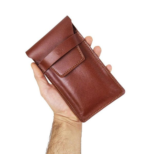 کیف موبایل کمری چرم طبیعی G-109