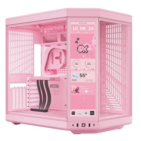 CASE HYTE Y70 STRAWBERRY MILK Touch Infinite Mid Tower Pink