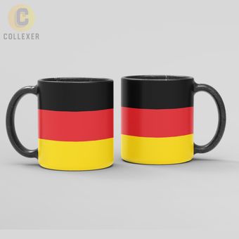 ماگ طرح پرچم کشور آلمان (Germany) - (سفید ، مشکی ، حرارتی)