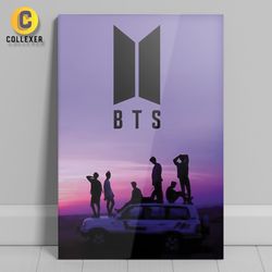 متال پوستر طرح گروه بی تی اس (BTS) - کد 05
