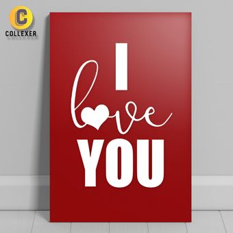 متال پوستر عاشقانه طرح دوستت دارم (I Love You) - کد 05