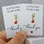 جاکلیدی قلبی همراه با کارت ولنتاین