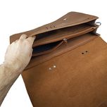 کیف اداری چرم طبیعی طرح هورس کد E-102