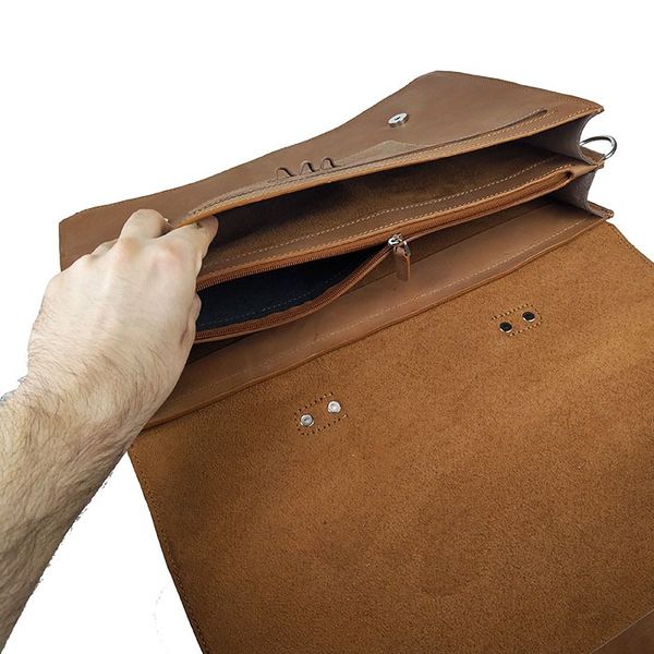 کیف اداری چرم طبیعی طرح هورس کد E-102