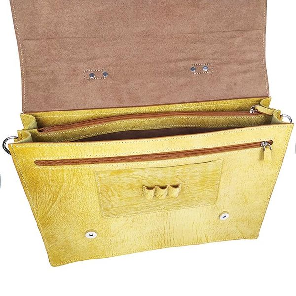 کیف اداری چرم طبیعی طرح هورس کد E-102