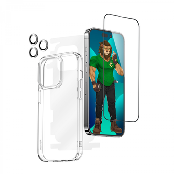 بسته محافظتی   Green Lion 4 in 1 360° Privacy Protection Pack iPhone 14