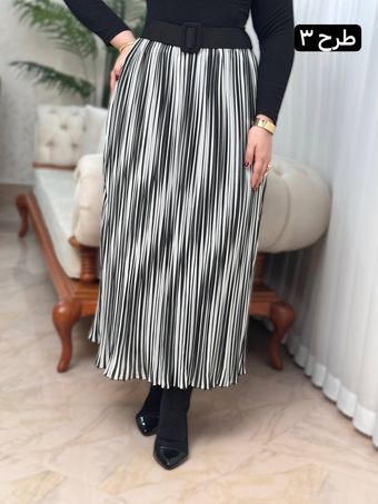 دامن حریر پلیسه 3061